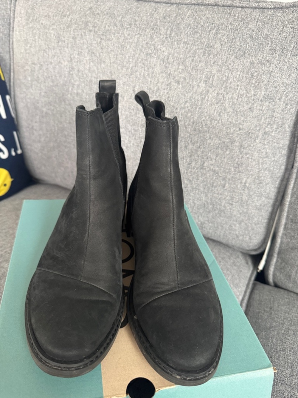 Toms Black Chelsea Ankle Boots